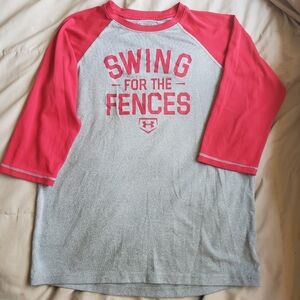 Under Armour Swing for the Fences, baseball shirt, youth XL